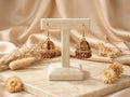 Brown And Gold Jhumkas