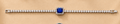 Emerald Cut Royal Blue Sapphire Tennis Bracelet