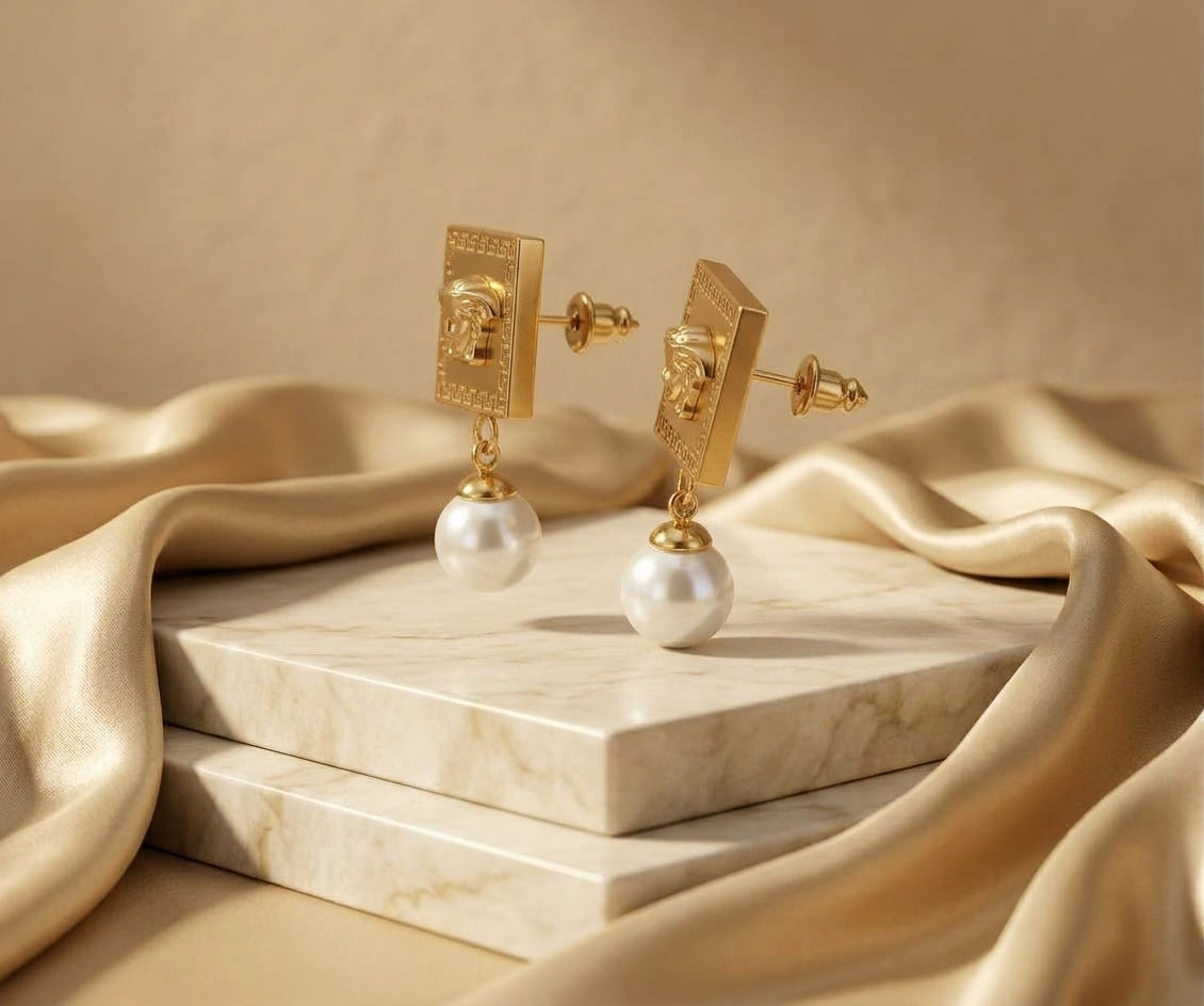 Golden Beautiful Earrings