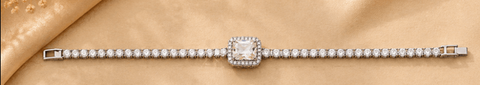 Radiant Cushion Cut Diamond Tennis Bracelet