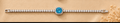Round Aquamarine Blue Halo Tennis Bracelet