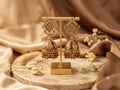 Square Top And Brown Shaded Jhumka