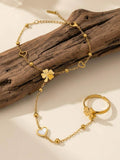 Ethnic Gold Kada Bracelet
