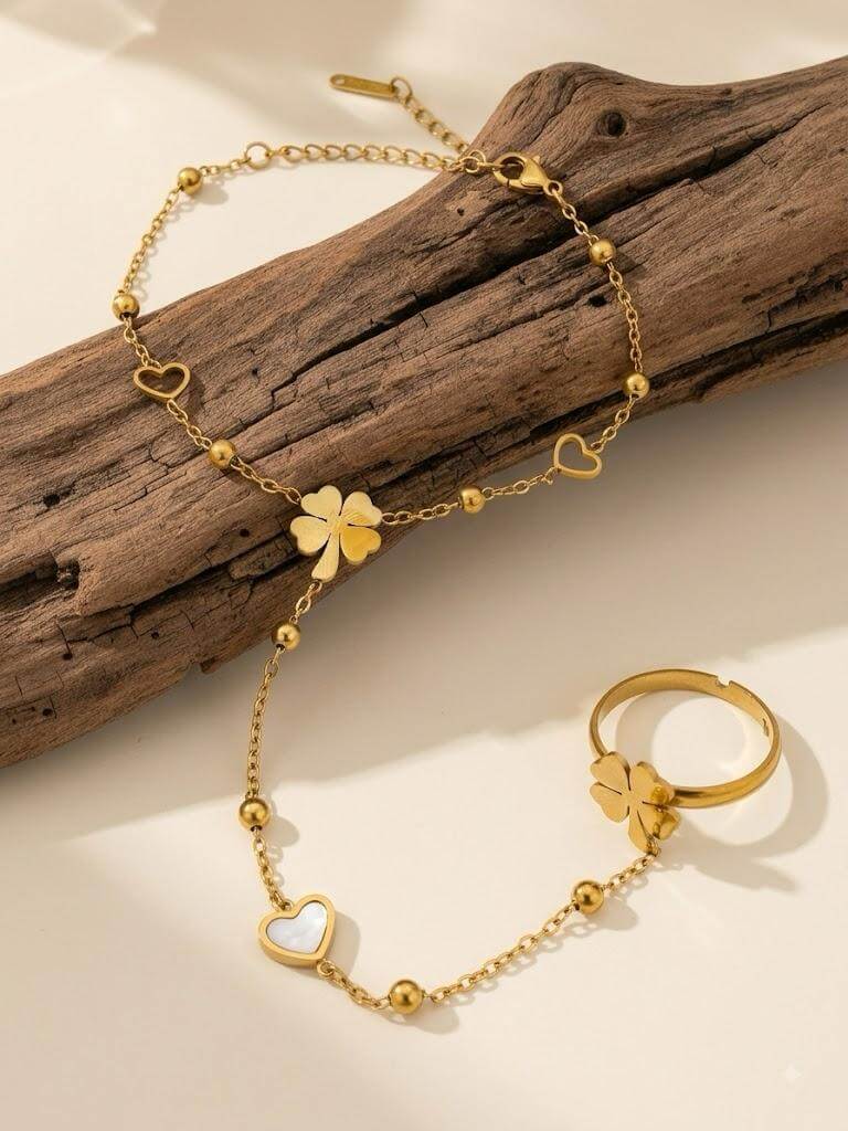 Ethnic Gold Kada Bracelet