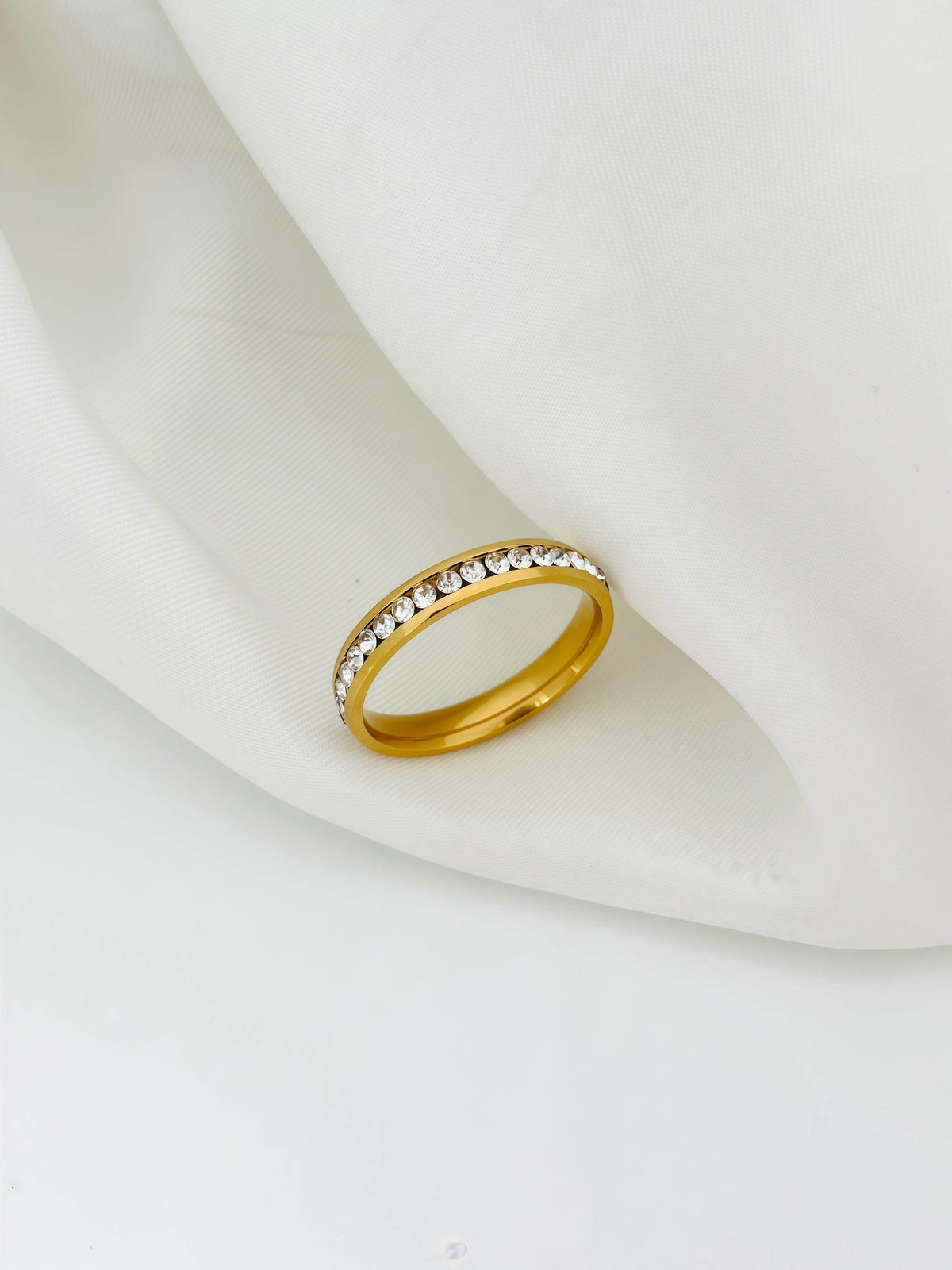 Floral Carved Silver Ring