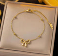 Rose Pink Crystal Charm Bracelet