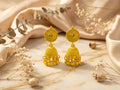 Yellow Matte Finish Jhumka