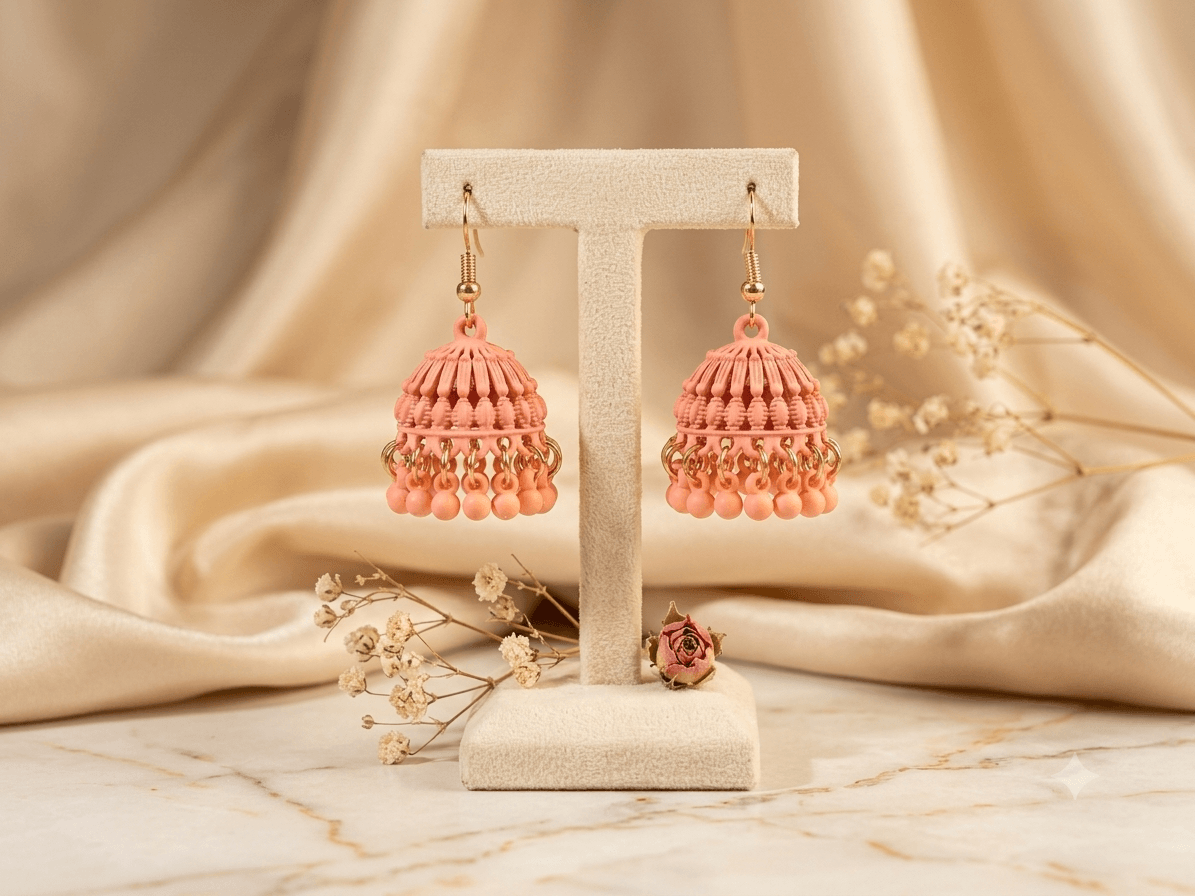 Zaywar Pink Jhumka