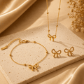 Golden Hand Harness, Earrings, Necklace Set