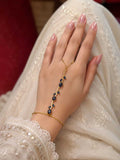 Beautiful Hand Harness with Black Pearls