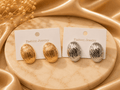 Golden and Silver Earrings