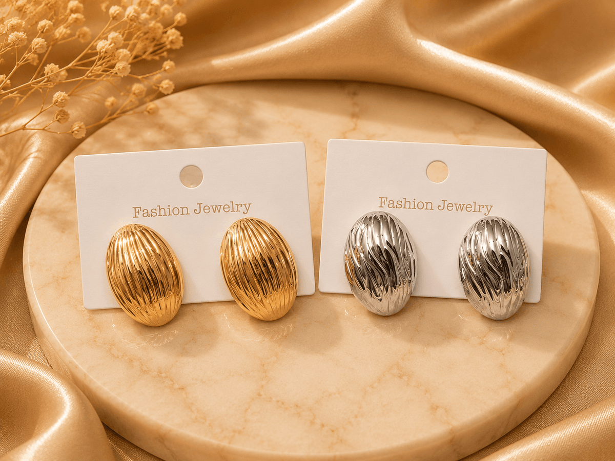 Golden and Silver Earrings