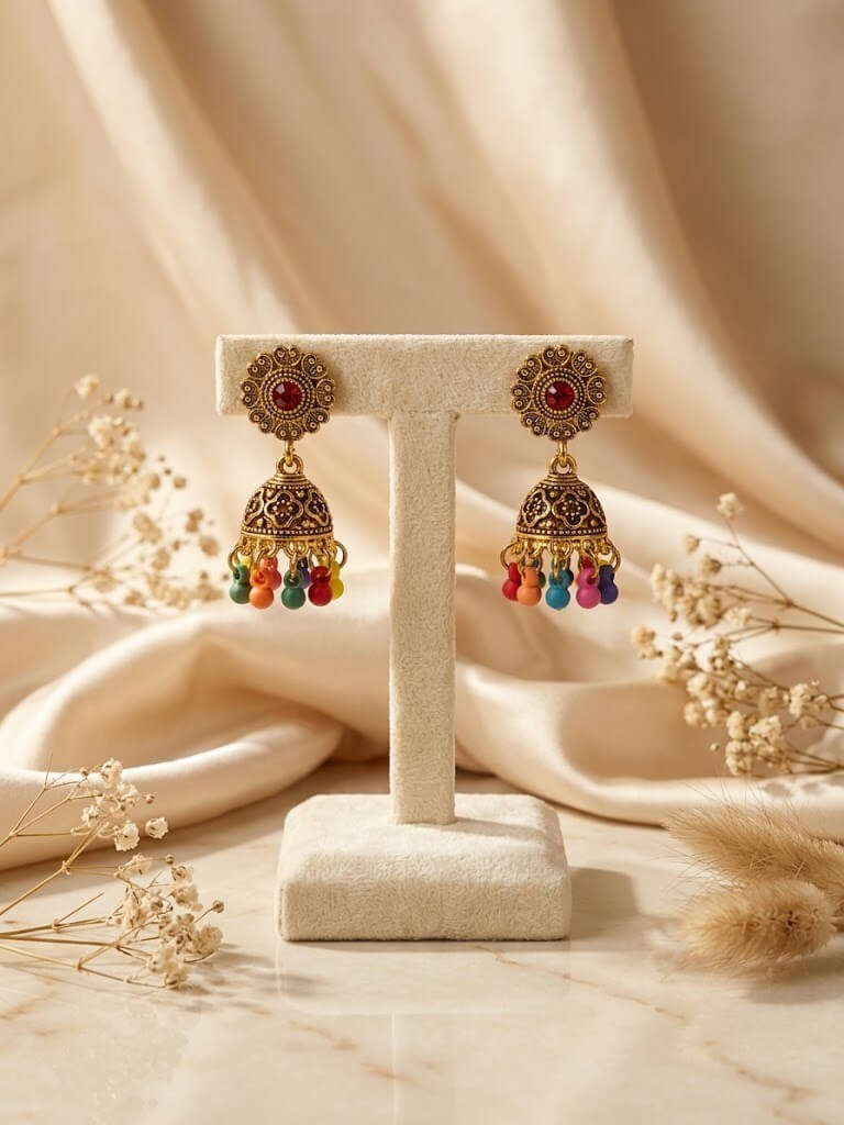 Traditional Gold-Plated Jhumka
